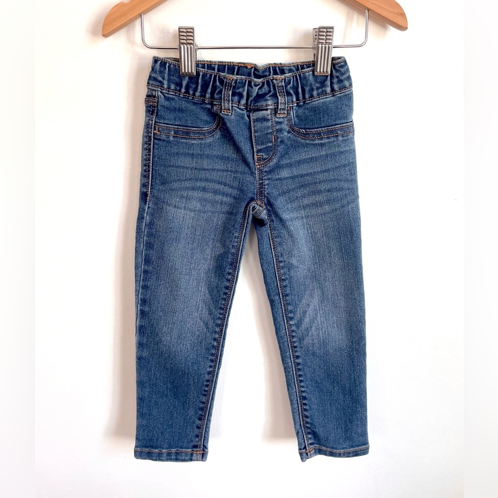 3/$20💥NEW Oshkosh Denim Pull-On Jeans Jeggings, Whiskers, Back Pockets
